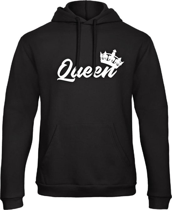 King / Queen Hoodie Royal (Queen - Maat S) | Koppel Cadeau | Valentijn Cadeautje voor hem & haar