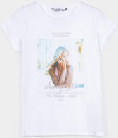 Tiffosi T-Shirt meisjes wit fotoprint maat 128