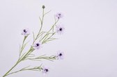 Silk-ka Kunstbloem-Zijden Bloem Korenbloem Tak Lavendel-Blauw 92 cm