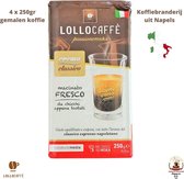 Lollo Caffè Classico - Gemalen koffie uit Napels - 250gr - Romig en rijk - perfect voor Bialetti Moka, Filter Koffie, Moccamaster, enz.