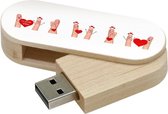 Love wood twister clé usb 16gb modèle 1022 - Cadeau Saint Valentin, Cadeau amour, je t'aime, cadeau Saint Valentin, je t'aime,