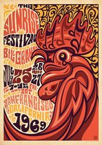 Muziek Poster - Sunrise Festival - Wandposter 60 x 40 cm