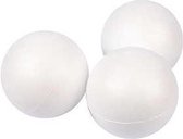 Ballen, d: 10 cm, wit, styropor, 25stuks