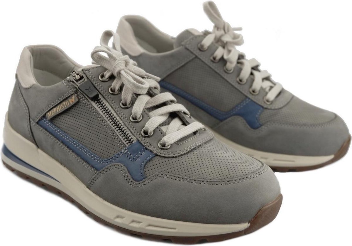 Mephisto BRADLEY Heren Sneakers Licht Grijs - Schoenen.nl