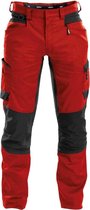 DASSY Helix D-Flex Werkbroek Stretch Rood/Zwart