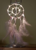 Dromenvanger - Dreamcatcher - LED verlichting - Roze