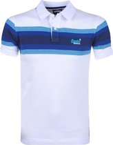 Superdry - Heren Polo - Stripe - Wit