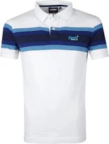 Superdry - Heren Polo - Stripe - Wit