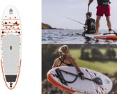 SHARKSUPs Allround ride 11'x34"x6" - complete set - 25 PSI - 3 jaar garantie - Opblaasbare Stand Up Paddle Board - SUP