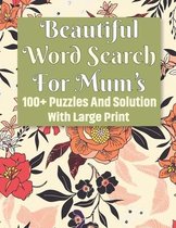 Beautiful Word Search Book For Mum's