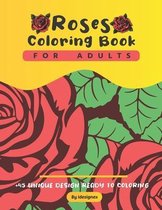 Roses Coloring Book For Adults