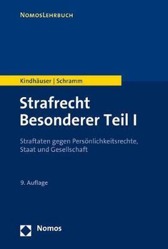 Strafrecht Besonderer Teil I - cover