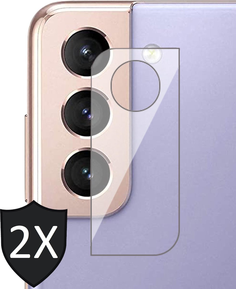 Camera Lens Screenprotector geschikt voor Samsung S21 - 2x Glas Screen Protector