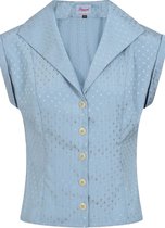 Banned Afternoon Tea Spot 40's Blouse Blauw