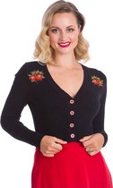 Banned Strawberry Fields 50's Cardigan Zwart