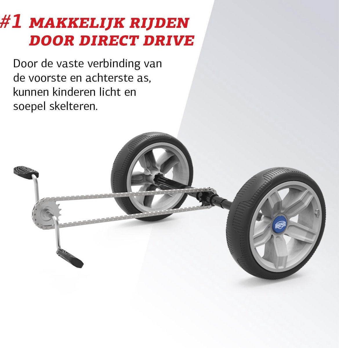 BERG Reppy Roadster Skelter - Met soundbox - 2,5+ Jaar - Verstelbare Stoel - Blauw — afbeelding 9