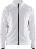 Blaklader Service sweatshirt met rits 3362-2526 - Wit/Donkergrijs - L