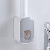 WiseGoods - Tandpasta Dispenser met LED - Tandpasta Dispenser - Automatische Tandpasta Squeezer - Tandpasta Houder - Grijs