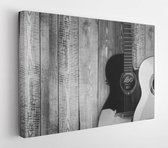 Onlinecanvas - Schilderij - Acoustic Antique Art Bass Art Horizontal Horizontal - Multicolor - 30 X 40 Cm