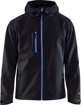 Blåkläder 4949-2517 Softshell Jack Zwart/Korenlblauw maat 4XL