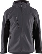 Blåkläder 4753 Softshell Jack met capuchon – Medium Grijs/Zwart - XS