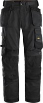 Snickers Workwear AllroundWork, Pantalon de travail stretch coupe ample +, avec poches holster noir 52