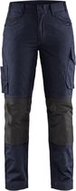 Blaklader 7195 Dames Werkbroek Stretch Donkerblauw/Zwart