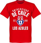 Universidad de Chile Established T-Shirt - Rood - XL
