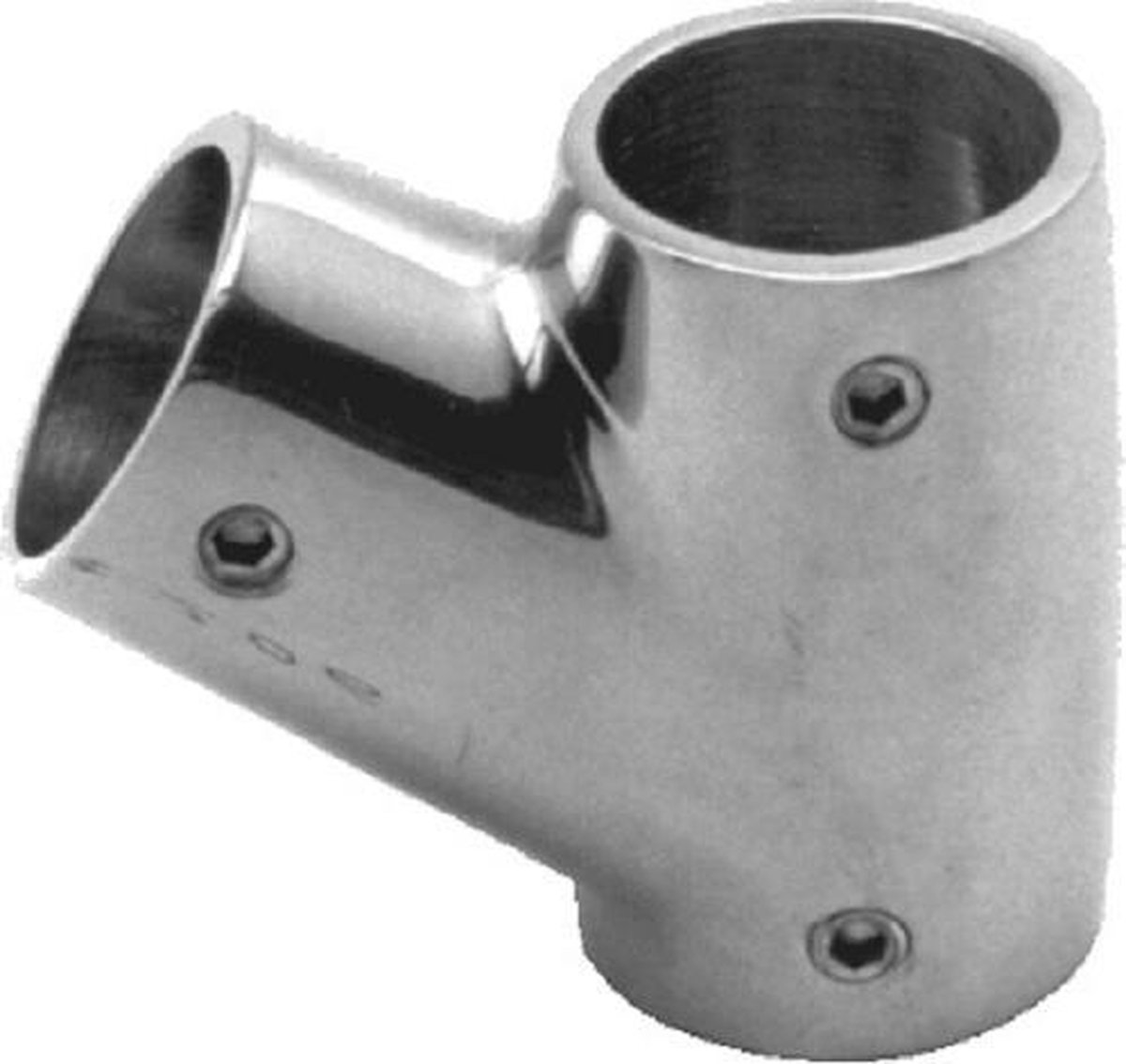 Seilflechter - Railing T-Stuk - 60 Graden - RVS - 25mm - Rechts - Maat: Default