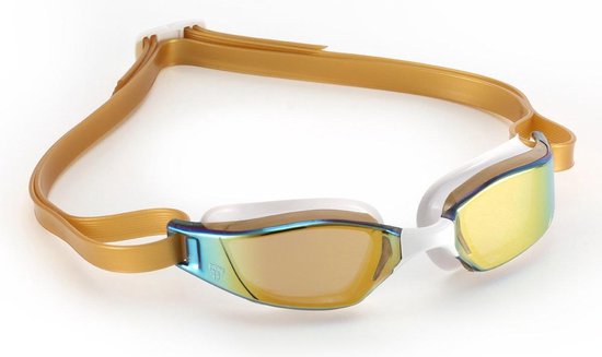 Phelps Xceed - Zwembril - Volwassenen Gold Titanium Mirrored Lens - Goud/Wit | bol.com