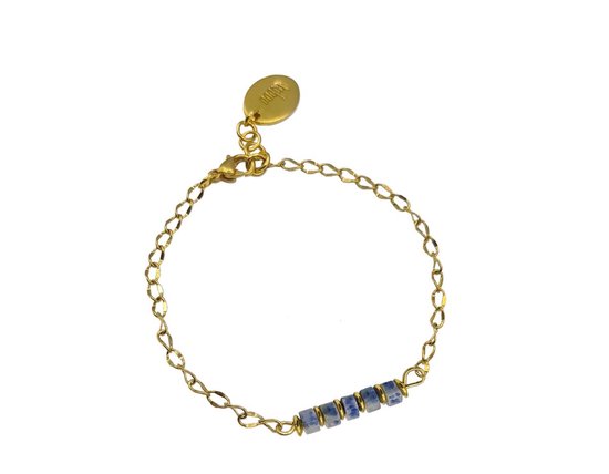 TABOO damesarmband NADIA GOLD/BLUE