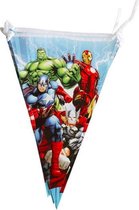 ProductGoods - Avengers slinger - Avangers vlaggenlijn versiering 2,3 meter - Feestdecoratie - 10 vlaggen - Kinderfeestje Decoratie - Avangers