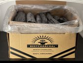 Houtskool Binchotan "Bestcharcoal" , White Charcoal Hardwood, 7,5 kg
