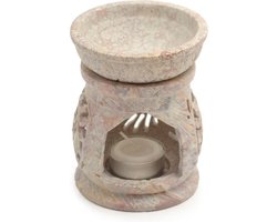 Speksteen Oosters Aromabrander (8 cm)