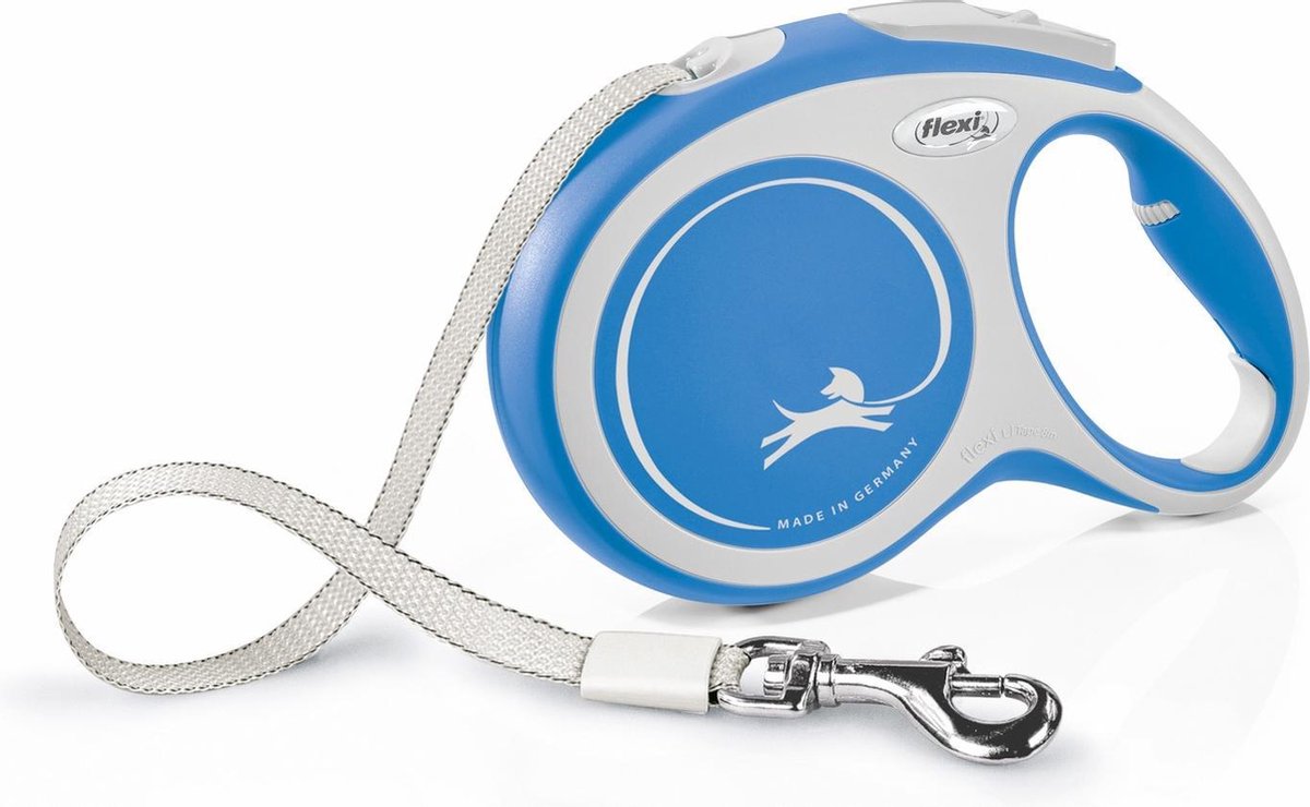 Flexi New Comfort L Tape rollijn 8 meter Blauw