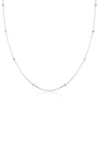 Collier Elli Femme Solitär Basic Swarovski® Kristalle 925 Silber