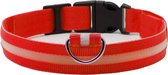 Led halsband - Lichtgevend - Veiligheid - Hond - Kat - Rood - XL - Pixypet