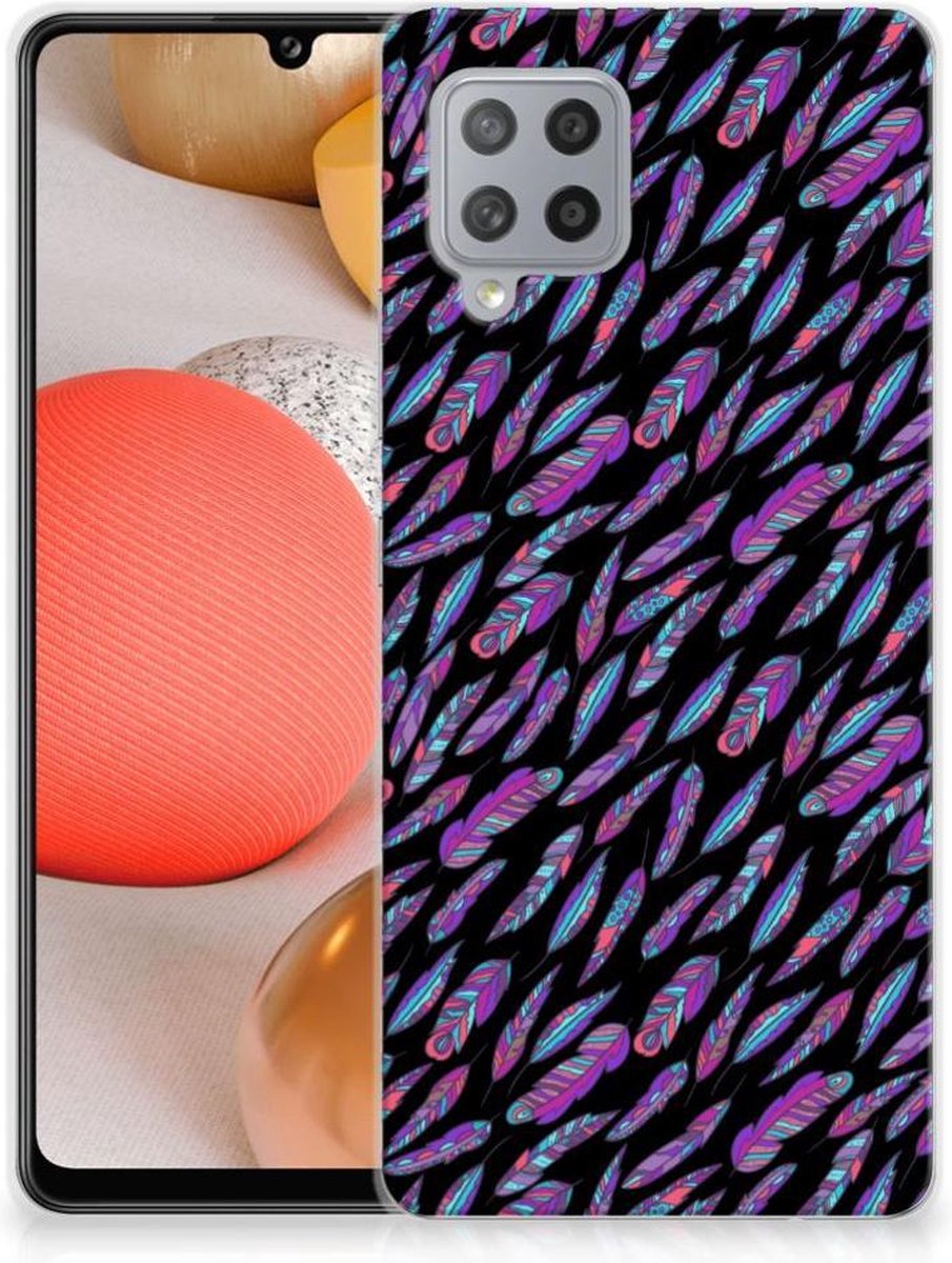 Samsung Galaxy A42 TPU bumper Feathers Color