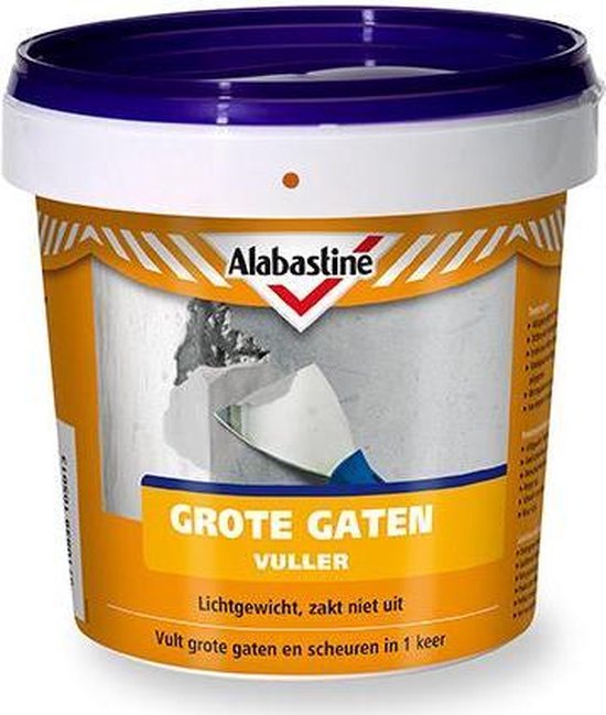 Alabastine Grote Gaten Muurvuller - Grijs - 1 liter - Alabastine