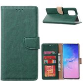 Samsung S20 FE Hoesje - Groen - Green - Boekhoesje - Hoesje - Pasjes - Wallet - Bookcase - boekhoes - Boekje - Flipcase - Telefoonhoesje