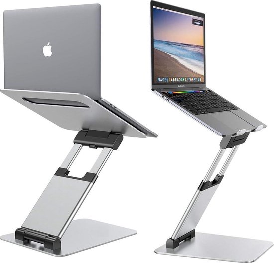 Ergonomische Laptop Standaard - In hoogte verstelbaar - Staand en zittend  werken -... | bol.com
