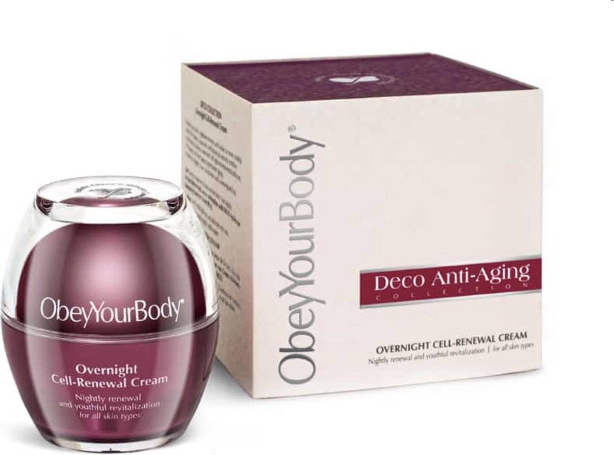 OBEY YOUR BODY DECO ANTI-AGING OVERNIGHT CELL-RENEWAL CREAM | bol.com