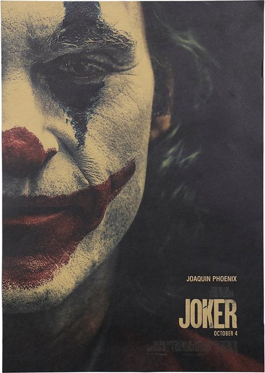 Joker Movie Cover Poster Vintage Posters Joaquin Phoenix (2019