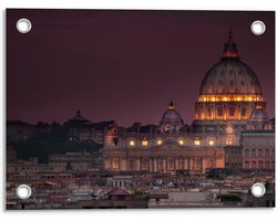 Tuinposter – Villa Borghese - Italie - 40x30cm Foto op Tuinposter  (wanddecoratie voor buiten en binnen)