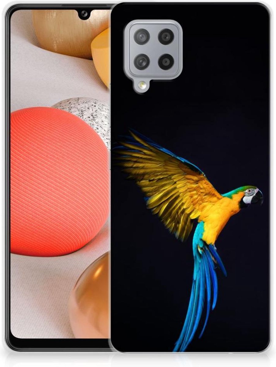 Samsung Galaxy A42 TPU Hoesje Papegaai