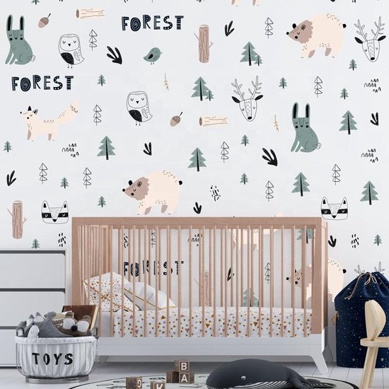 Sticker mural chambre enfant / bébé - Animaux de la forêt