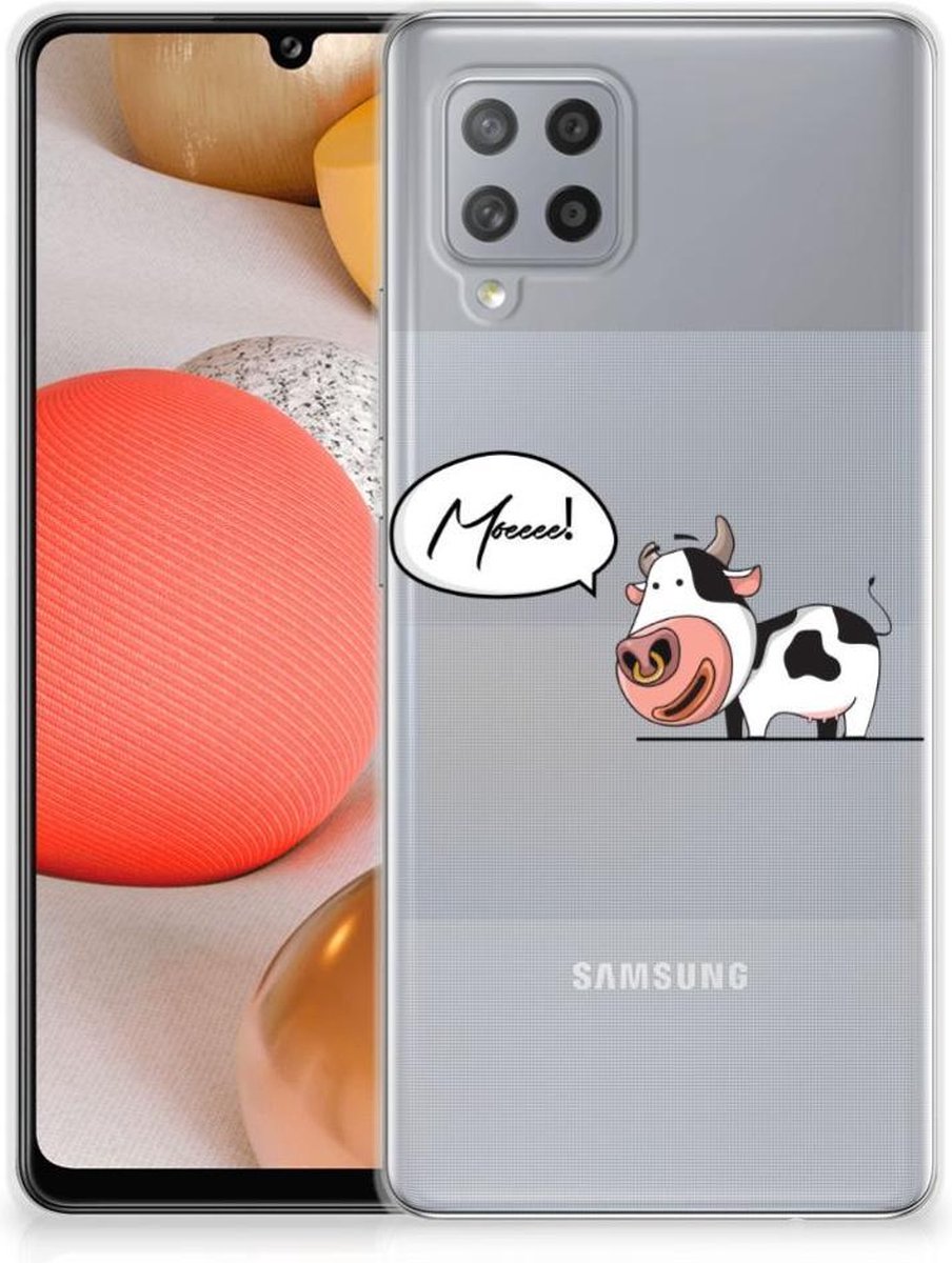 Samsung Galaxy A42 Telefoonhoesje met Naam Cheeky Cow