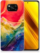 GSM Hoesje Xiaomi Poco X3 | Poco X3 Pro TPU Bumper Watercolor Dark