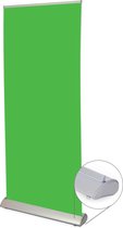 Green screen - Snelle levertijd - Luxe cassette - 120x200cm - complete set + draagtas - thuiswerken - achtergronddoek - Roll-up banner