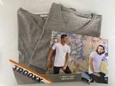 Trooxx T-shirt 2-Pack - V- Neck - Grey - M